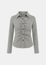 Ariane Check Shirring Shirt