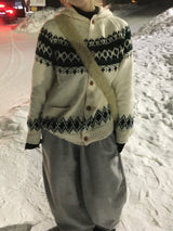 Santa Nordic Knit Hoodie (4c)