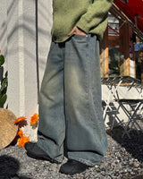 ウォッシュドバルーンデニムパンツ