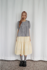 Katie Frill Midi Skirt (yellow)