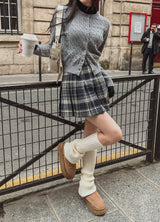 Mori Check Tennis Skirt