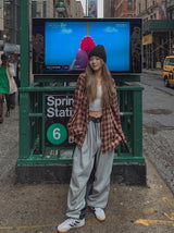 (UNISEX) アーサーデニムハーフスウェットトレーニングパンツ