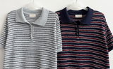 Itta Overfit Stripe Dangara Hooded Zip-Up