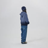 GRADATION SYMBOL PATCH HOODIE ZIP UP
 - BLUE GREY