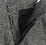 Sloped Wool One-Tuck Wide Slacks