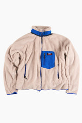 Retro deep pile fleece jacket