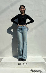 FLARED BOOTCUT DENIM PANTS code 23005