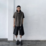 3D Seamed Wide Shorts
