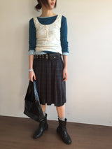 YWD STUDDED WALLET BELT (1color)