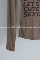ガールズレタリングォングスリーブTシャツ