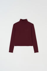 Log turtle neck top_wine