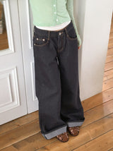 Ismi Non-Fade Wide Bootcut Denim Pants