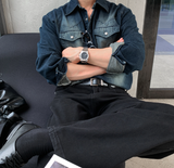  Seattle Hachi Western Brushed Overfit Denim Shirt