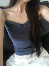 [ORIGINAL] As Lace Shirring Sleeveless