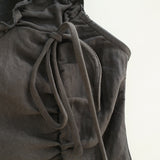 Riel Shirring Zip Top