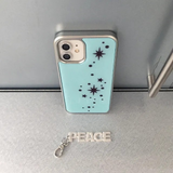 Light and stars in skyblue silver epoxy case