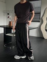 Side track line sweat pants(3color)