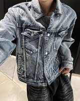 contemble snow denim jacket