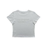 W レオパードアップリケTシャツ (ホワイト)