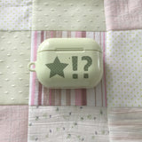 Star polka-dot green tea green apple glossy AirPods case
