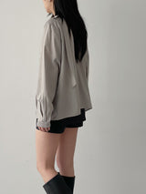 Lien V-Neck Tie Blouse
