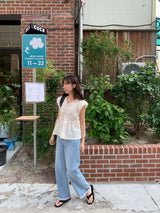 [made by fling] butterfly blouse (ivory)