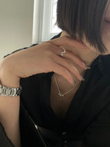 [925silver] Wave knot ring