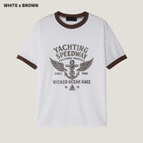 (M's) ヤチェマッスルフィットリンガーTシャツ 26SS-013