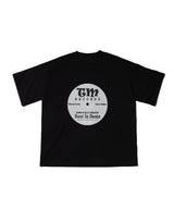 リブCD Tシャツ-ブラック