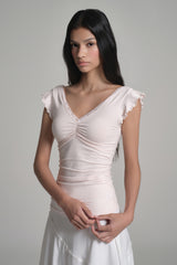 Ballerina Lace Layered Top, Pink