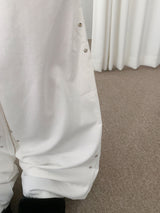  Motion 2WAY Snap Pintuck Wide Banding Long Pants (4 colors)
