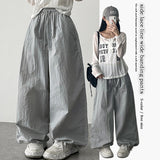 Litt Lace Side Line Nylon Wide Banding Pants