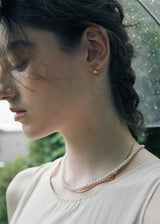 [925 silver] Deux.silver.122 / ラインピアス (ゴールド)