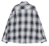 No.0785 thin C string check SHIRT (3color)