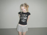 メタリックストップTシャツ(3 color)