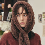 Label Fur Bandana / Brown