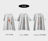 3st Digital Printed Short Sleeve T-Shirt #TeddyBear #Ballerina #Ribbon