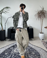 カアンカッティングチェックシャツ