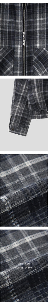 [F/W] ウールチェックパディングジャケット