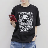 ヴィンテージコラージュオーバーフィット半袖Tシャツ_BLACK