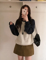 Casual Mood Raglan Sweat Shirt (3color)