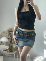 Black & heart necklace