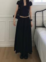 Plain Can Can Long Skirt (2 colors)