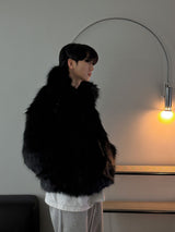 [Premium] ASCLO Western Buckle Fur Jacket