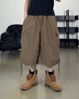 Shuren Shirring Cargo Bermuda Pants