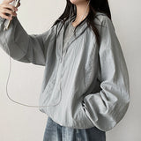 Summer Barlock 🩶 Side Mesh Barlock Hood Windbreaker
