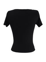 カットラインアイレットショートスリーブT (3color)
