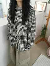 Plaid shirt jacket