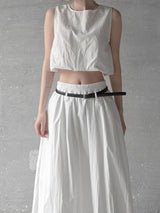 Cloud Nylon Crop Blouse