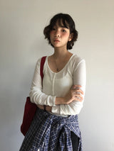 コール スリム ヘンリーネック ニット(5color)